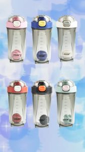 Botol Minum Shaker 500 ML/ Botol Olahraga Motivasi Bahan Kuat Dengan Bola Pengocok Trendy-YY-1001