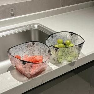 Portable Folding Bowl Outdoor Camping Travel Water Cup Set Food Grade High Temperature Resistant Tableware Durable Plastic Bowl