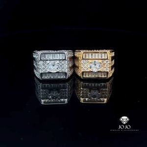 N1231 Nhẫn nam có lót lòng đính đá CZ cao cấp sáng lấp lánh JOJO