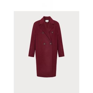 HR | เสื้อโค้ทขนสัตว์สองด้านผ้าขนสัตว์ 100% สำหรับผู้หญิง HR เสื้อโค้ทสไตล์ฮีปซ์ฤดูใบไม้ร่วง/ฤดูหนาว 2025 ใหม่