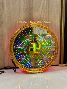 Đèn hào quang led hoa sen hào quang cơ chữ vạn hào quang cơ hoa sen