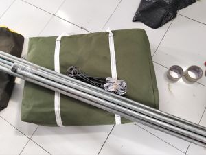 TENDA PRAMUKA REGU 4x3x2 KAP12-15 BAHAN LION 300 premium model pintu buka atas