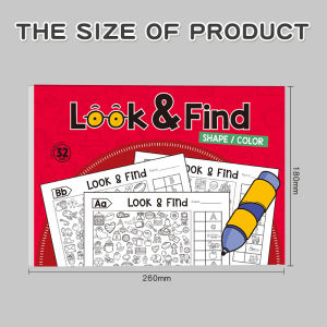 Look and Find Activity Book for Kids with Hidden Objects Focus Attention Practice Fun Coloring Book Home School Early Education