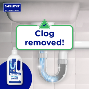 SELLEYS - PIPE & DRAIN DECLOGGER 800G | KILLS 99.9% BACTERIA Z& REMOVES ODOUR