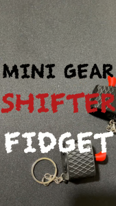 Mini Gear Shifter Fidget Keychain PixelWorks Stress Relief Toy