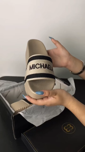 MICHAELA Korean Fashion Wedge Sandals Comfy Breathable Knit Light Classy Platform Slides MSH62217 2W