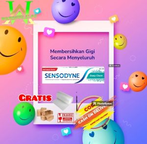 Pasta Gigi Sensitif Sensodyne Bersih Menyeluruh Deep Clean 100 Gram