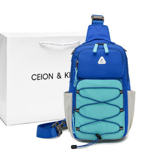 กระเป๋าเป้สะพายหลังสำหรับเดินทางแบบลำลองสำหรับทั้งชายและหญิง ความจุขนาดใหญ่ กระเป๋าคาดหน้าอกแบบพกพาได้หลากหลาย กระเป๋าเป้สะพายหลังแบบมีซิป