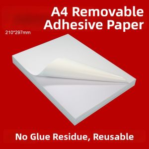 liwu | Removable Residue Free Re-stickable Laser Inkjet Print A4 Label Sheets