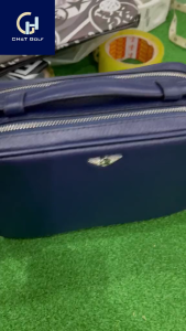 Túi cầm tay golf da bò thật cao cấp Maldini có khóa bảo vệ chống trộm - Túi cầm tay nam nữ