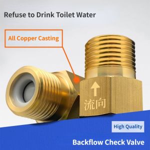 Unidirectional Check Valve Toilet Water Pipe Check Valve Anti-backwater Water Meter Check Valve Water Heater 4 Points Check Valve