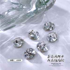Schwarzwald Square Rhinestone Nail Decoration Ultra Shiny Champagne Diamond Ball Finished Product Nail Art Accessories