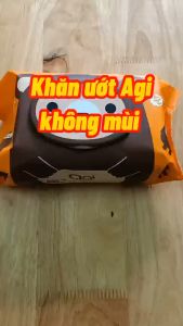 Khăn ướt Agi không hương 100 tờ khăn ướt Agi không mùi an tòan cho bé vải không dệt công nghệ Hàn Quốc