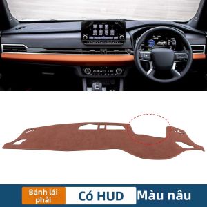 Tấm Che Nắng Taplo Xe Mitsubishi Outlander 4 PHEV Chất Liệu Flannel Chống Trơn Trượt Phụ Kiện Nội Thất Ô Tô Dành Cho Các Mẫu Xe 2021-2025 Phủ Bàn Điều Khiển.