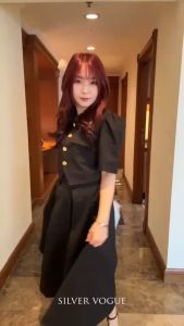 SV 5588 - Govera Set | Silvervogue | Set Atasan dan Rok Katun Poliester Pakaian Wanita