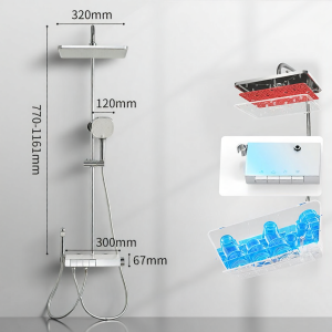 RIIFO | Home Use Bathroom Special Auto-Cleaning Temperature-Control Shower Set