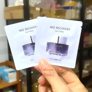 Date 2027 Combo 5 or 10 gói x 1ml Kem mắt Ohui tím Age recovery eye cream 1ml cung cấp collagen chống lão giảm nhăn