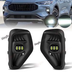 Đèn LED Sương Mù Cho Xe Ford Escape 2023 2024 Đèn Chạy Ban Ngày Trắng Vàng Trước Đèn Pha Phụ Kiện Xe Hơi