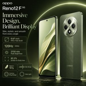 OPPO | OPPO Reno12 F 5G 12GB+512GB Smartphone Dimensity 6300 6.67 120Hz OLED Screen 50MP AI Camera 5000mAh 45W SUPERVOOC