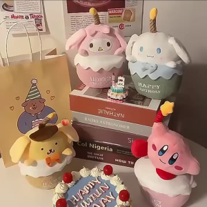 ตุ๊กตาSanrioเค้กวันเกิด (มีไฟ มีเสียงเพลง)พร้อมส่งจ้าา🎂ตุ๊กตาเค้กHBDมีเสียงเพลงHBDมีไฟที่เทียนจ้าไว้เซอร์ไพรส์วันเกิด