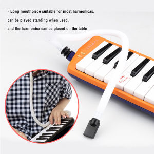 ZEO Flexible Tube Mouth Organ Pianica Mouthpiece Musical Instrument Accessories Black