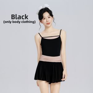 aiwuge | Womens Ballet Practice Suit with Lace-up Cross-Strap