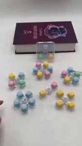 Multi-Style LED Light-Up Keycap Keychain Clicker Fidget Toy Stress Relief Portable Desk Accessory for Kids Adults Party Gifts