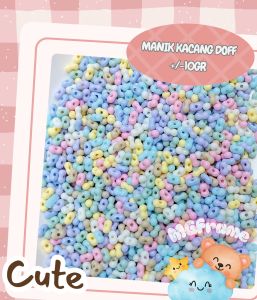 10gr Manik Kacang Peanut 3x6mm MIX Manik Mote Kacang Peanut Beads Diy premium glossy doff