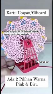 Kartu Ucapan 3D - 4D Mewah Timbul Cake Happy Birthday GC002