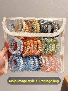 NING ZHOU | High Ponytail No-collapse Highly Elastic Telephone Wire Hair Tie
