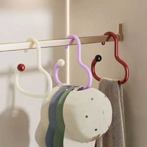1/3PCS Dopamine Circular Scarf and Tie Display Stand Multifunctional Hook Suitable for Bedroom Storage of Scarves and Tie Racks