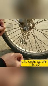 Gác để chân giá để chân xe đạp thể thao xe đạp địa hình loại kim loại loại gập (2 Chiếc) SUPERFLASH