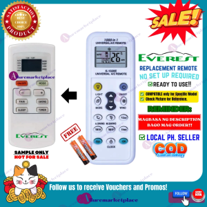 EVEREST AIRCON Remote Universal [**Mag Basa B4 Umorder**] EVEREST AIRCON WINDOW TYPE AC Remote NON-INVERTER or FULL DC INVERTER EVEREST Aircon Remote alluremarketplace2ND