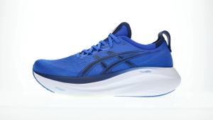 ASICS Men GEL-NIMBUS 27 Running Shoes in Illusion Blue/Indigo Blue