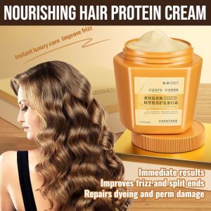 Amino Acid Essence Luxury Nourishing Hair Protein Cream Protein Correcting Hair Straightening Cream Moisturizing Shiny And Smooth Hair Cream Hair Care