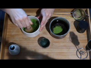 250g Premium Qianmu Extra Strong Pure Matcha Powder for Rich XI Tea Ama Jasmine Matcha Latte with Triple Thick Roasted Flavor and Intense Aroma