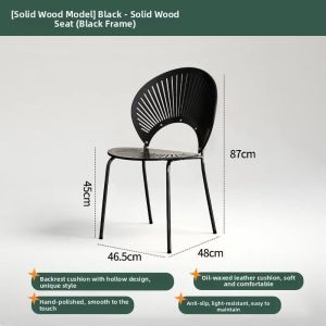 MOLORE | Stylish Luxe Modern Minimalist Vintage Shell Dining Chair