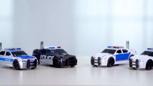 Noida City Service 1:20 Mobil Polisi Mainan / dengan Mesin Friction / Lampu dan Suara / Via SNI