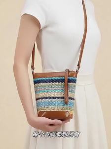 CALYPSO | Túi Xách Rơm Dệt Nhẹ Rainbow