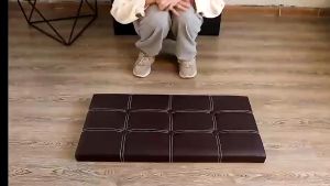 Foldable sofa storage stool leather box good quality rectangle chair