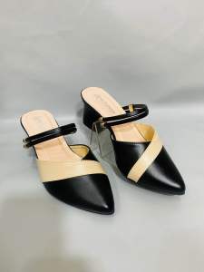 M6 Sandal Wanita Pesta kondangan terbaru kekinian heels sedang 5cm