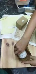 [HCM] Hộp quà sinh nhật kraft vuông nắp cài thắt nơ kèm rơm lót hộp giấy kraft mini 2 màu-CA666