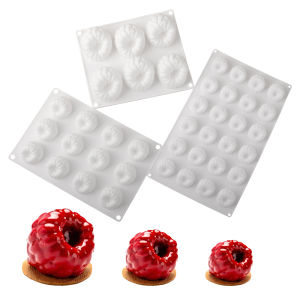Khuôn Làm Bánh Silicon Hình Quả Mâm Xôi 6/12/24 Ô Thân Thiện Với Môi Trường Cấp Thực Phẩm Dụng Cụ Làm Bánh Mousse Sô Cô La Đồ Tráng Miệng Đồ Dùng Nhà Bếp