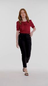 Krizia Puff Sleeves Tie Neck Blouse: A Versatile Women's Outfit