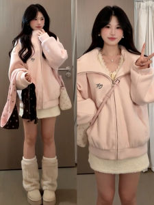 CAOZIMUYI | Hooded Short Thick Spring Autumn Baseball Jacket