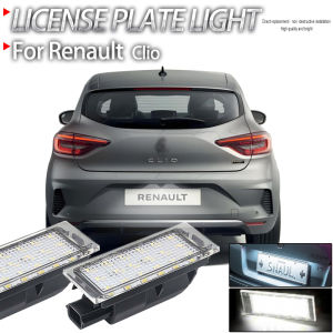 2Pcs For Renault Clio 3 2005-2014 Clio 4 2012-2019 Clio Grand Tour 2013-2019 Canbus No Error Car Led Number License Plate Light