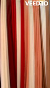 6 feet Height 3n1 SET Grommet/Ring Top Classy Plain Curtain 100% Katrina Fabric Sheer - Indoor Windows