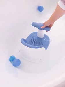 Sweetybayibayi Baby Shower Chair Baby Bath Seat With Backrest Bath Stool For 6-18 Months Can Sit Lie Anti Slip Non-toxic