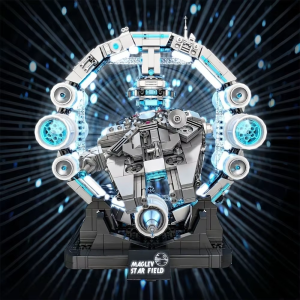 Movie Space Wars Future Spaceship Magnetic Building Blocks Model Kit with Lights Toy Plan Set for Gifts 1196PCS