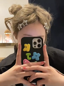 MallMainan-C1288 Jepit Rambut Anak Isi 4 PCS Warna Warni / Jepit Tiptop Mini Bentuk Lucu / Hair Pin